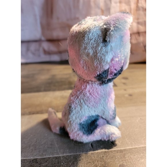 Beanie baby cat black pink gray animal stuffed plush - Picture 3 of 5